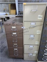5 drawer & 6 drawer on casters filing cabinets.