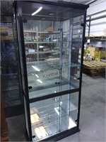 Nice lighted glass cabinet high quality was used