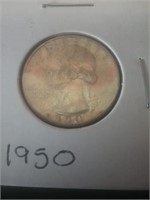 1950 silver quarter