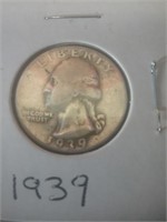 1939 silver quarter