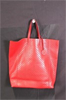 Bottega Veneta Red Tall Tote Handbag