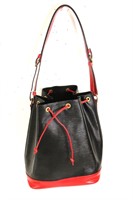 Louis Vuitton Black/Red Noe Shoulder Bag
