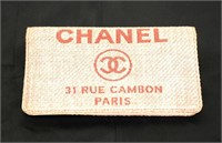 Chanel Pink/White Logo Bifold Wallet