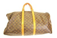 Louis Vuitton Brown Keepall Handbag