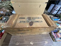 Wood Box Crate - 25"x25"x10"