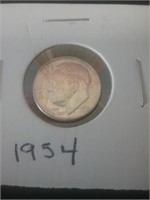 1954 silver dime