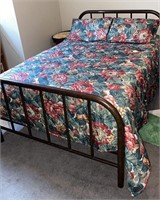 Iron Bed, Comforter & Free Mattress & Box