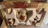 Christmas Garden Tea Set -  New In Box