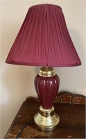 Burgandy Lamp (Shade Needs Work)