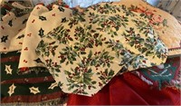 Lot of Christmas Placemats/Tablecloths