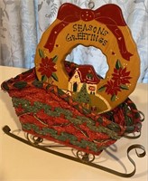 Seasons Greetings & Sleigh Decor