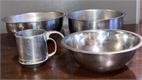 Stainless Mixing Bowls & Sifter