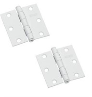 3X3" White Door Hinges & Hardware -QTY 02