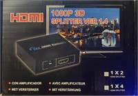 NEW HDMI 3D, 1 I/P & 2 O/P Splitter