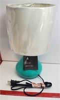 NEW IN BOX TABLE LAMP TEAL - HEIGHT 13.4 "
