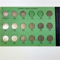 1983-1912 Liberry Nickel Book 30 COINS NICELY CIRC