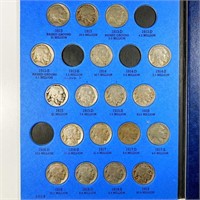 1913-1938 Buffalo Nickel Book 58 COINS XF/AU/UNC