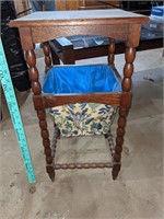 Antique Wooden Side/Sewing Stand