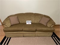 J Raymond Three cushion couch.  Proximately 90