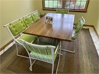 U S furniture industries wood and metal dining