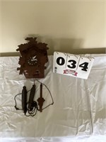Cuckoo clock. Untested.Proximately 11 inches tall