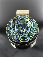 Sterling Silver Fused Dichroic Glass Pendant