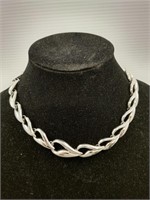 Heavy sterling silver necklace. Approx 91 grams