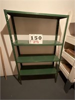 Metal storage shelf unit. 60 inches tall