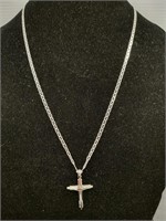 Sterling silver Cross pendant necklace