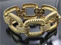 Vintage Joan Rivers Chunky Gold-tone Bracelet