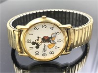 Vintage Disney Mickey Mouse Quartz Gold-tone