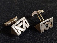 Pair of Sterling cufflinks. Total weight 14 g. PB