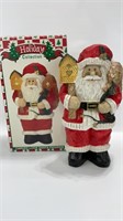 Holiday Collections Carved Santa Figurine