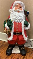 Holiday living fiber optic an LED Santa
