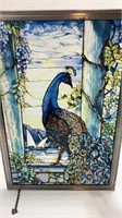 Glass Master Tiffany Peacock Stained Glass Art