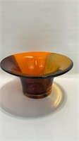 Tri-Color Art Glass Bowl