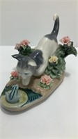 Lladro Cat and Frog
