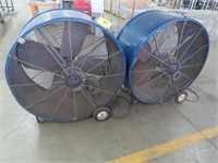(2) Triangle Engineering Tempa Cure 48" Shop Fans