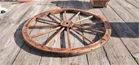 35" Wood Wagon Wheel