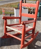 Orange Youth Rocking Chair