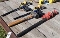 25" Bar Clamp, Quick Clamps & Mallet