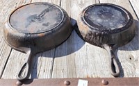 2 Cast Iron Skillets