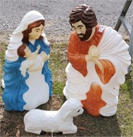 3pc Holiday Nativity Blow Molds