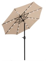 Lurasel Solar LED Patio Umbrella - 10ft