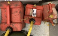 (3) Gas cans