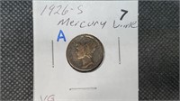 1926s Silver Mercury Dime pw1007