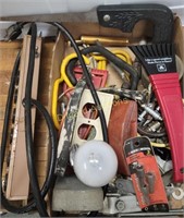Hand saw, sander, hardware and more