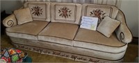 Glabman Paramount Furniture Velvet Sofa-87” long