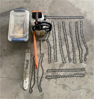 Stihl 19ST Chainsaw, Chains and Acc.