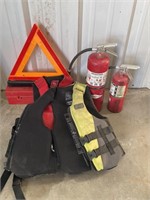 Extinguishers, Warning Kit, Life Vests
